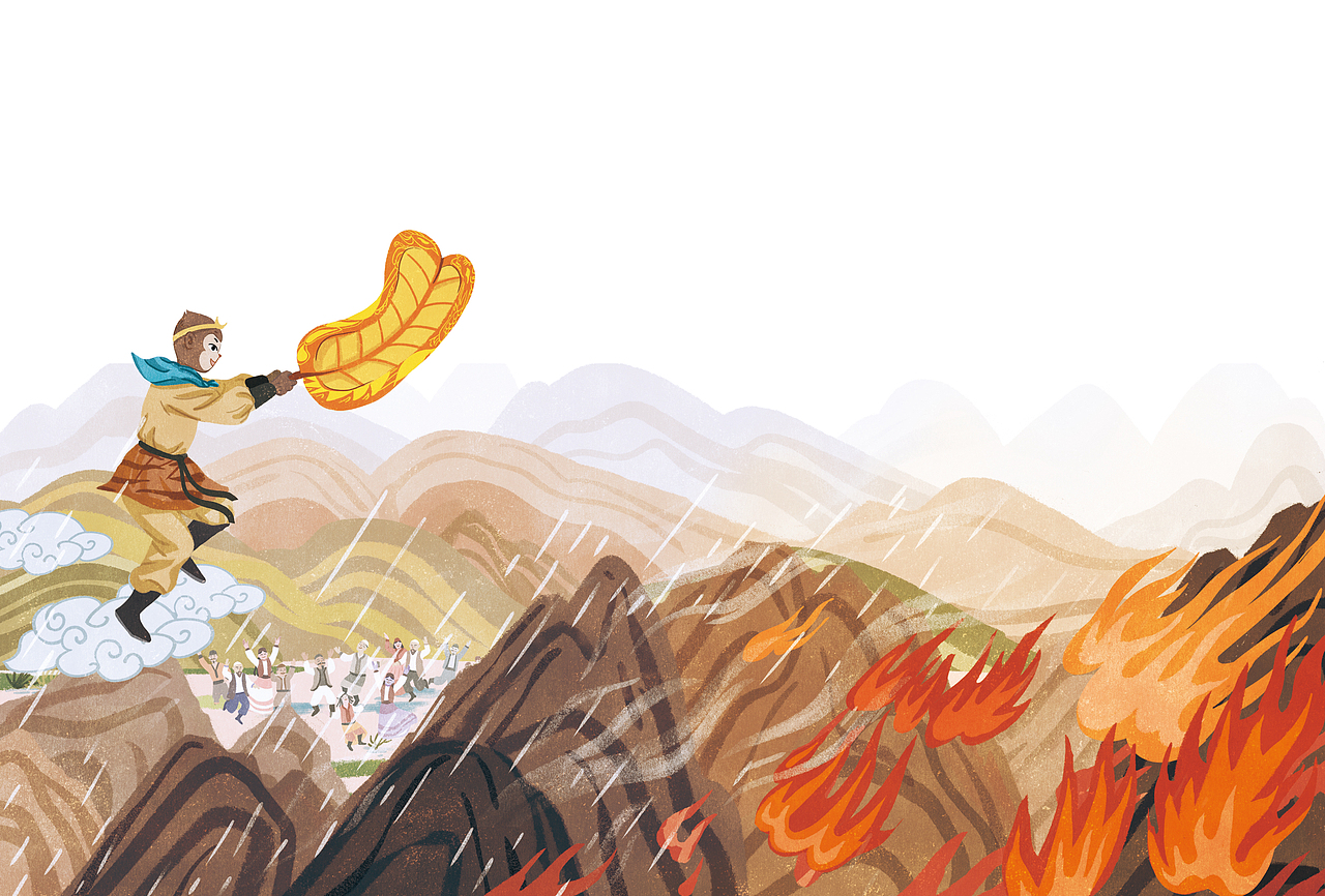 《超级西游记》故事插图（图ZMjk5NjEyNzEy） - 儿童插画 - 站酷设计师RiZi_原创素材 - 站酷ZCOOL