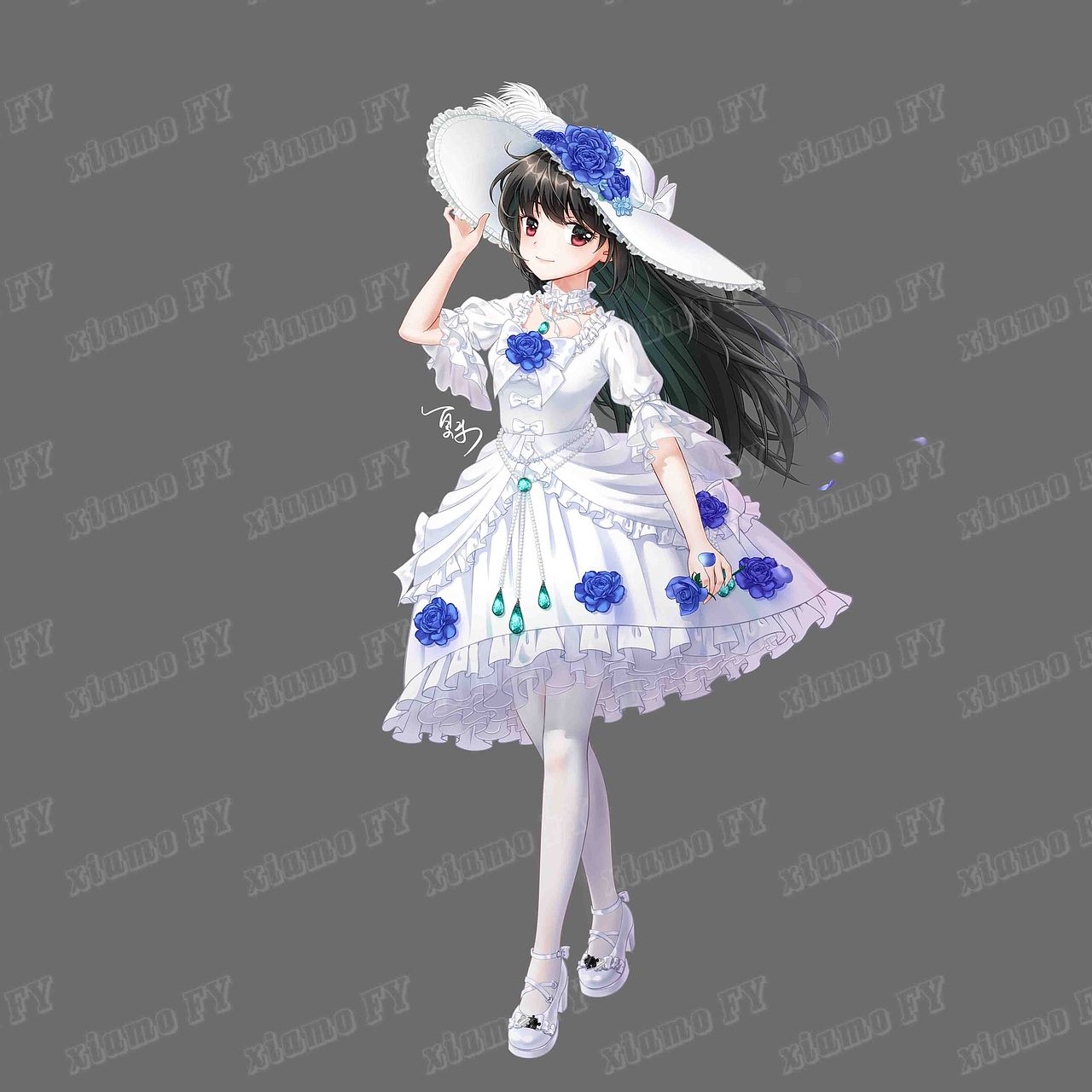 洛丽塔少女少妇（图ZMzUxNzQ4Mjcy） - 商业插画 - 站酷设计师夏末guoer原创素材 - 站酷ZCOOL