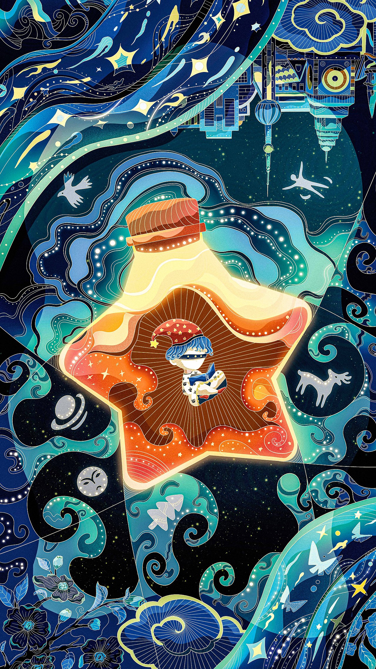 来自星星的光—国际自闭症日（图ZMzY0Njg2MDk2） - 商业插画 - 站酷设计师插画师双木原创素材 - 站酷ZCOOL