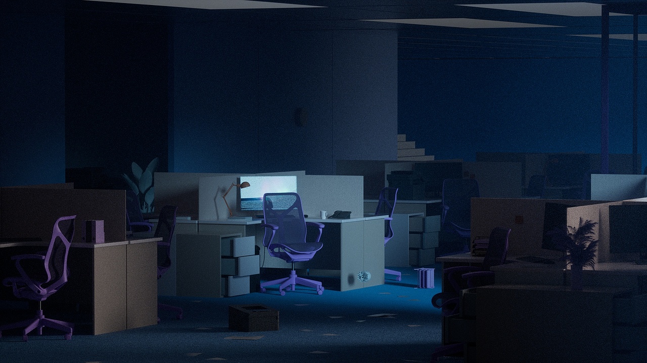 C4D动态产品视频(练习九)-办公室