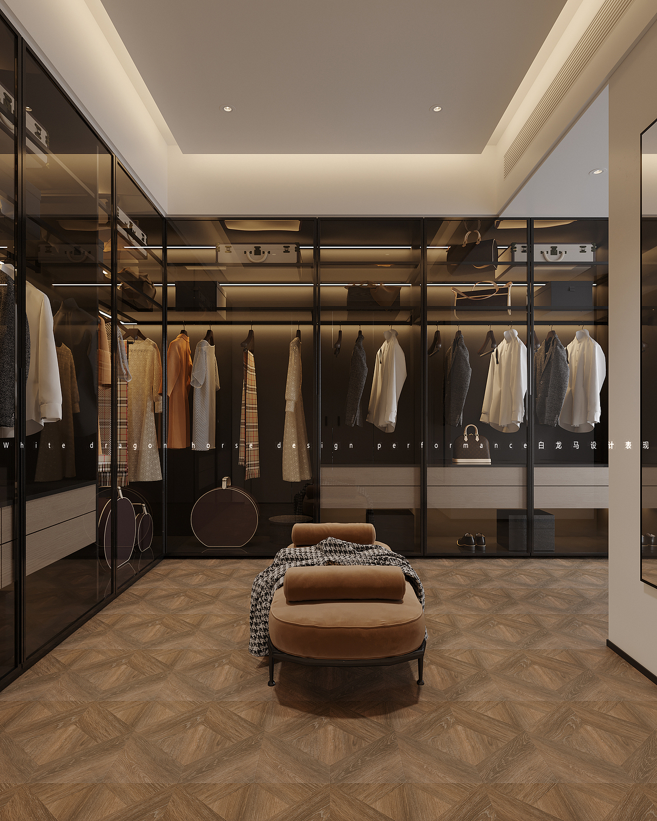 现代客餐厅—白龙马效果图