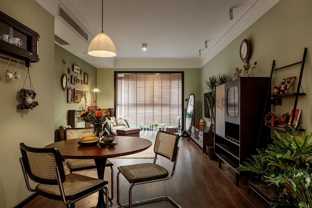 温润木作+清新抹茶绿，共享复古“慢”生活！（图ZMzA0MTQzNjE2） - 家装设计 - 站酷设计师峰光无限装饰原创素材 - 站酷ZCOOL