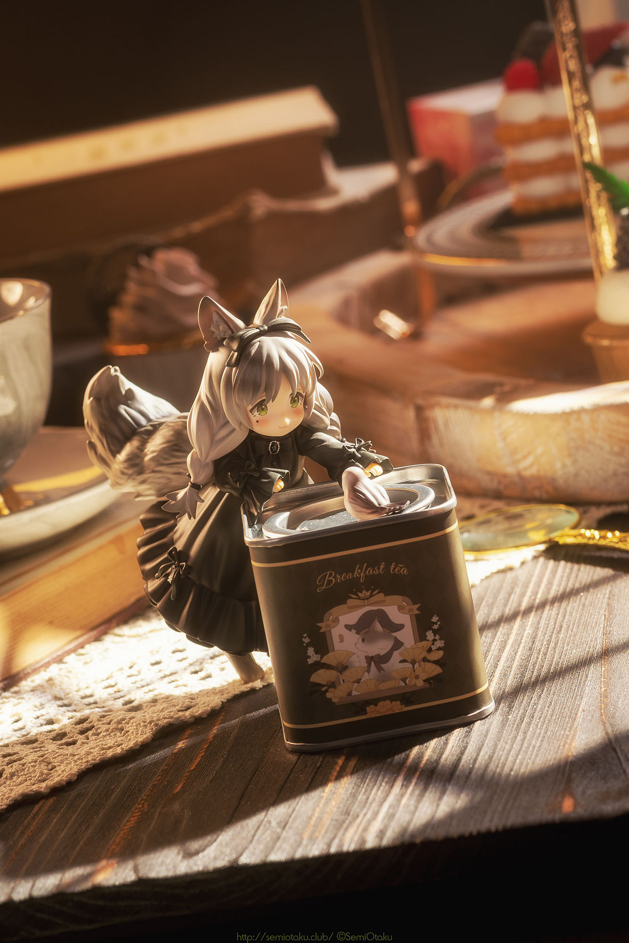 【手办摄影】核糖文化「茶会猫 狸花猫」