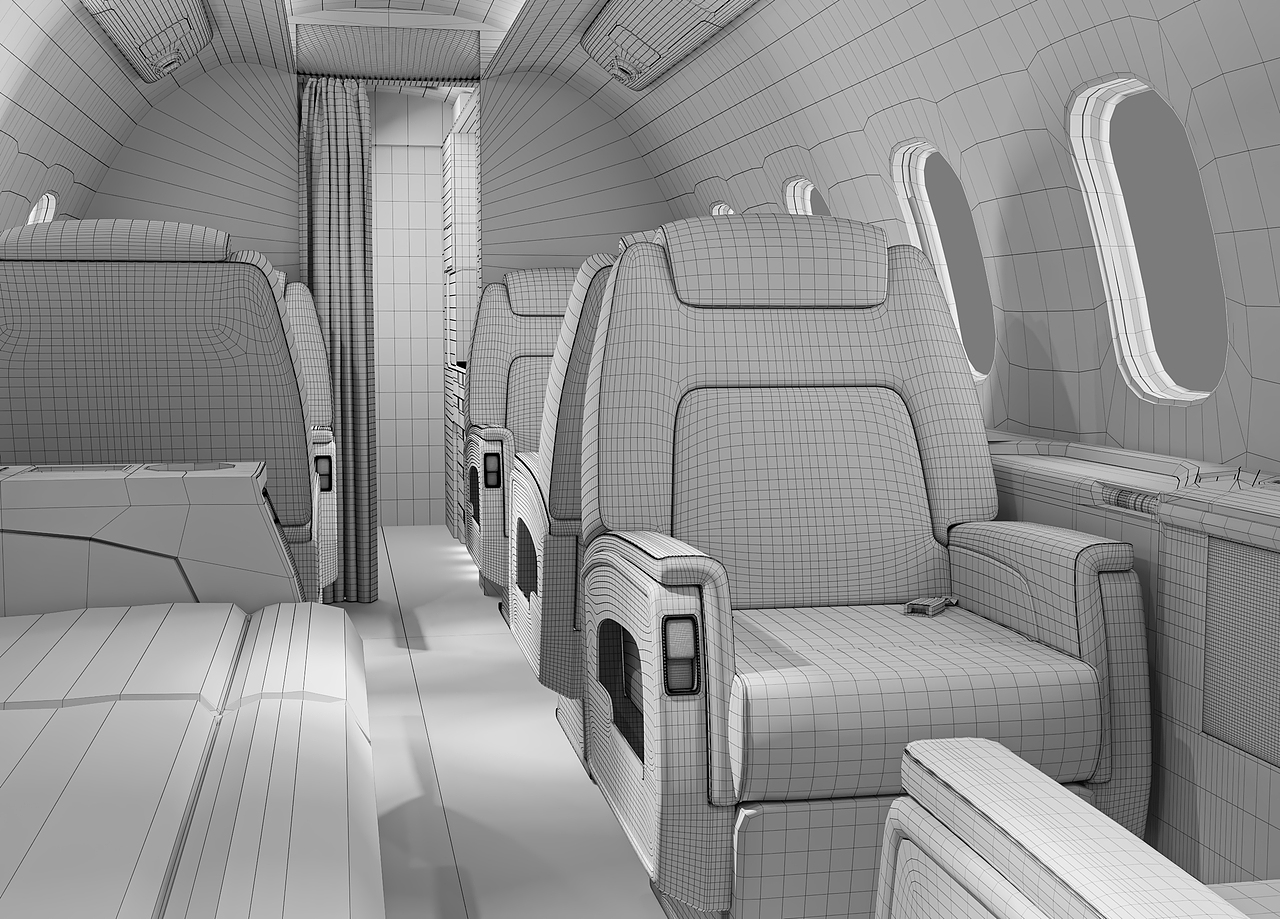 飞机的机舱 BOMBARDIER CHALLENGER 350