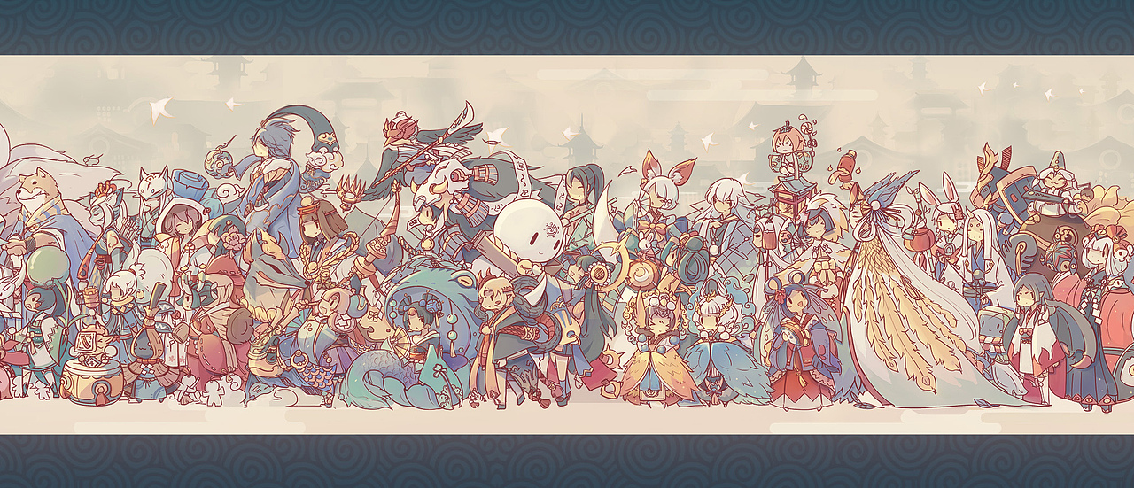 阴阳师百鬼夜行图