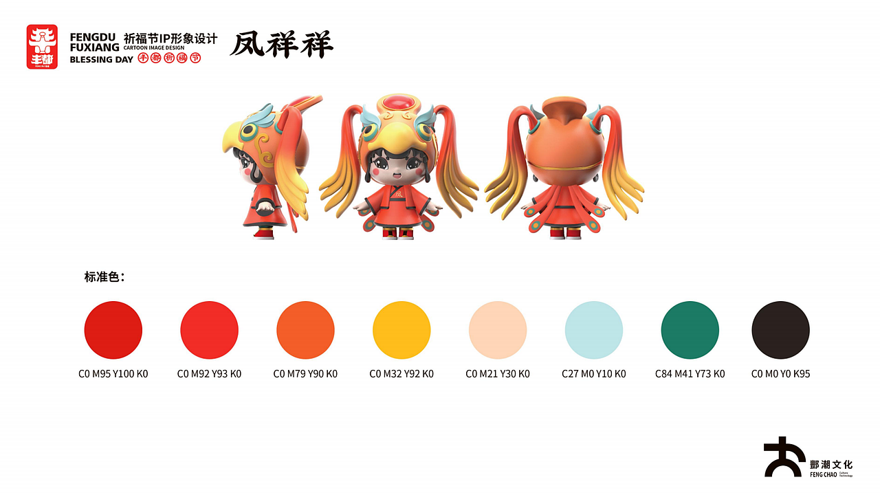 钟福福、凤祥祥丰都祈福文化节IP形象打造