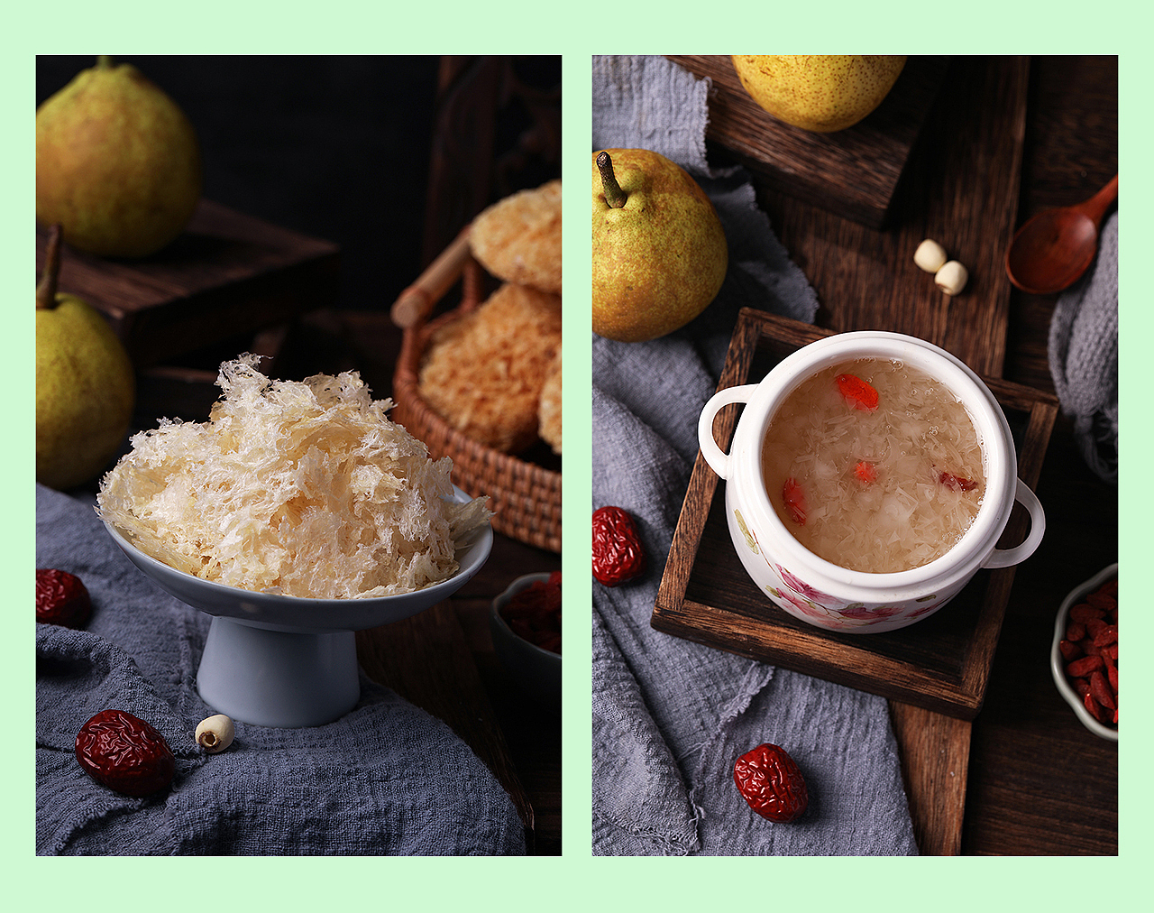 芡实/银耳/桂花