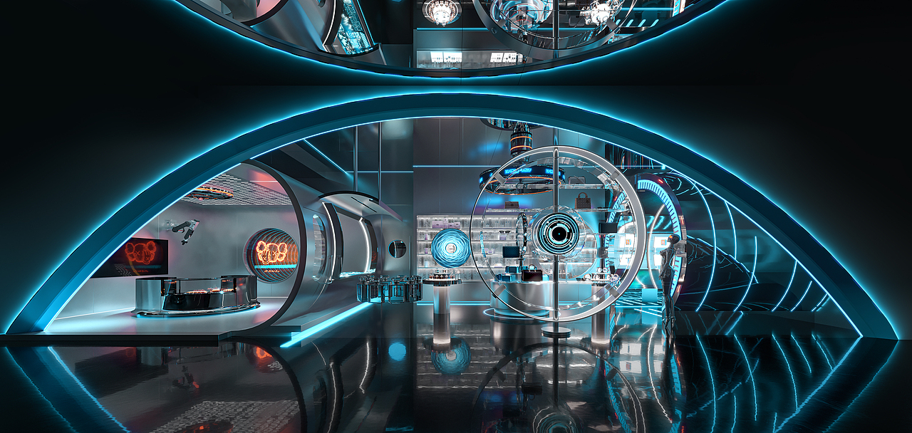 集餐厅、酒吧、卖场一体   视觉表现