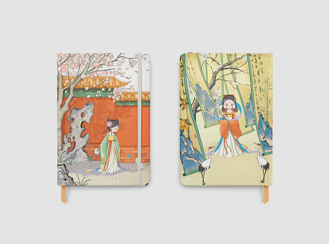 古风Q版插画 场景插画