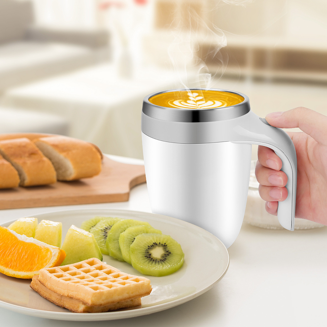 亚马逊主图详情页设计︱磁力自动咖啡搅拌杯