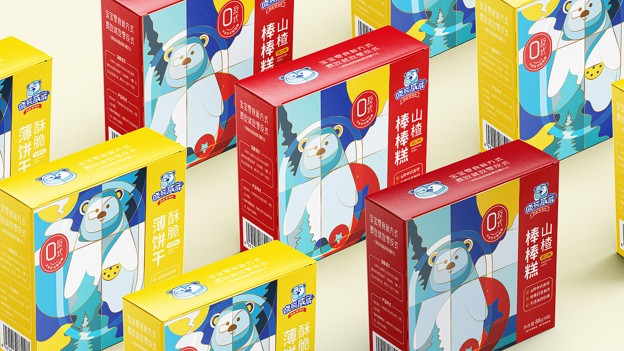 晓熊威威品牌婴幼儿零辅食全案包装设计