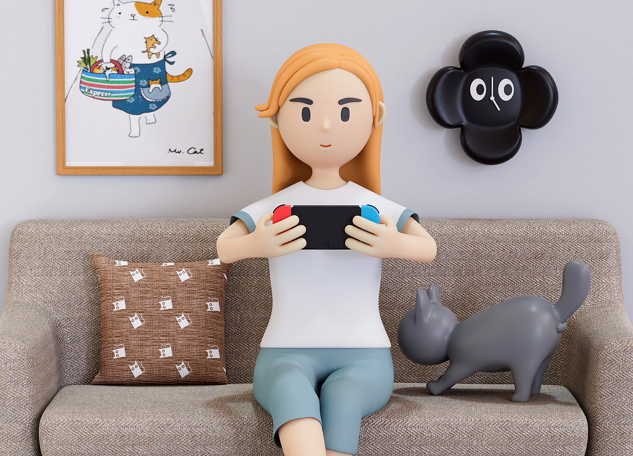 个人物IP场景—车宝的生活（图ZMzM4MTQwOTMy） - IP形象 - 站酷设计师杨查理原创素材 - 站酷ZCOOL