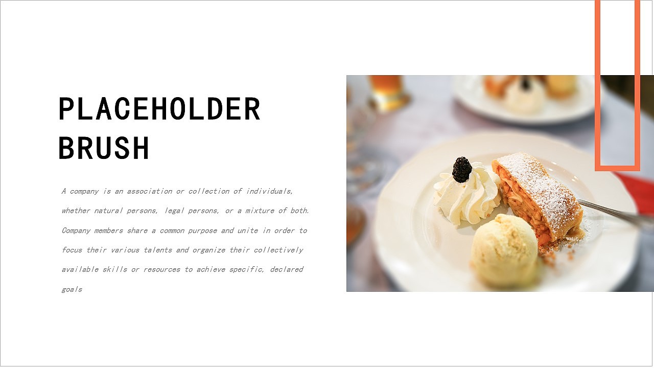 简约橙色杂志风产品宣传画册展示PPT模板