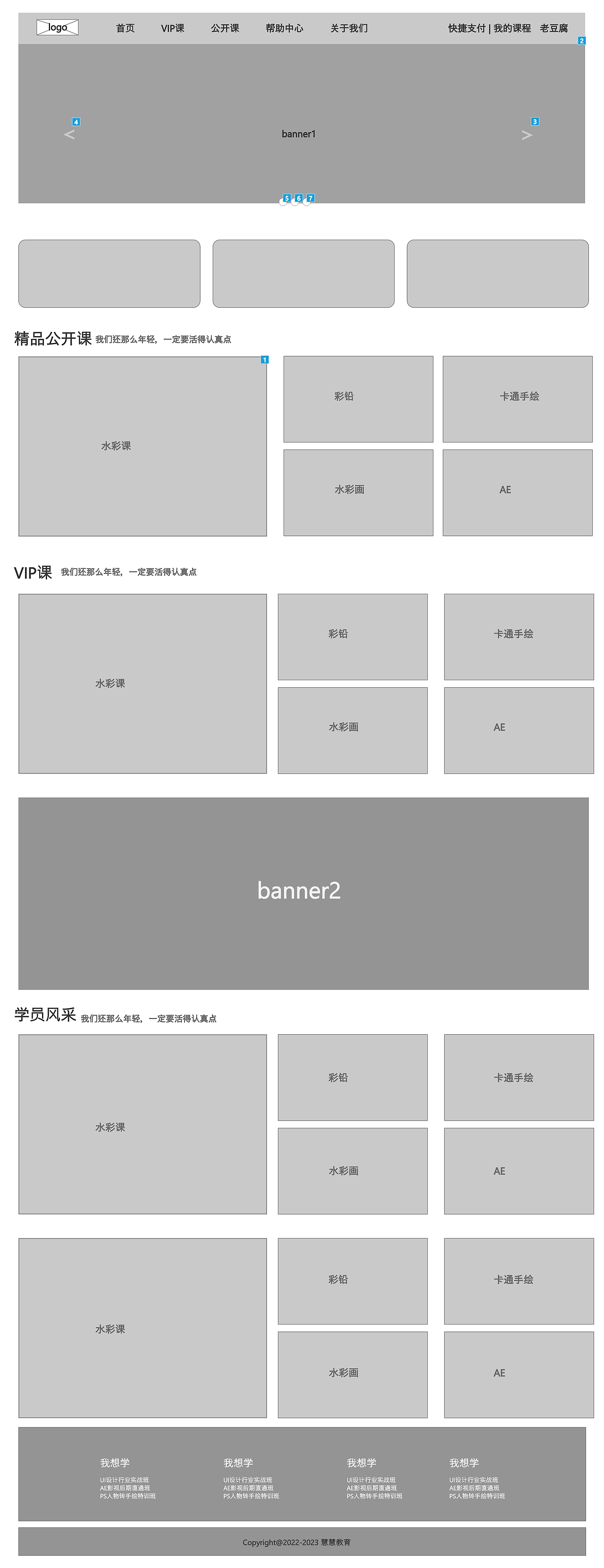 原型网站加高保真结课作业