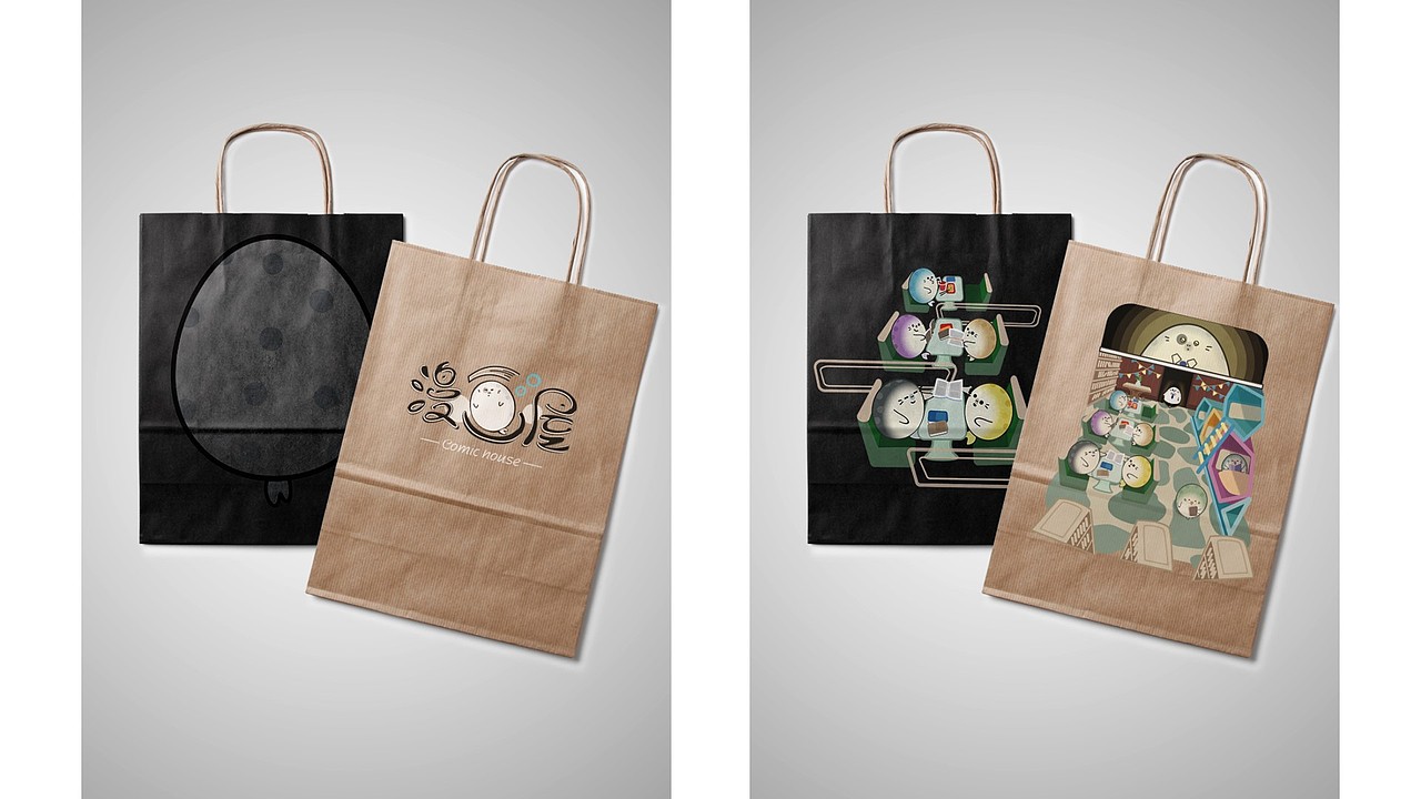 漫画屋 | 斑海豹漫画屋品牌图形延展设计