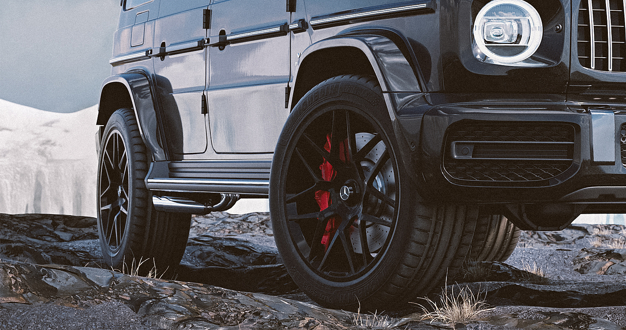 梅赛德斯奔驰G63汽车渲染