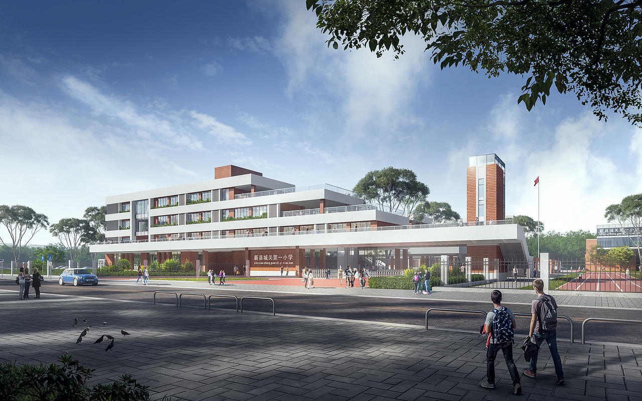 建筑室外效果图（图ZMzY2NDA2MTY4） - 建筑/空间 - 站酷设计师ASK_GZ原创素材 - 站酷ZCOOL