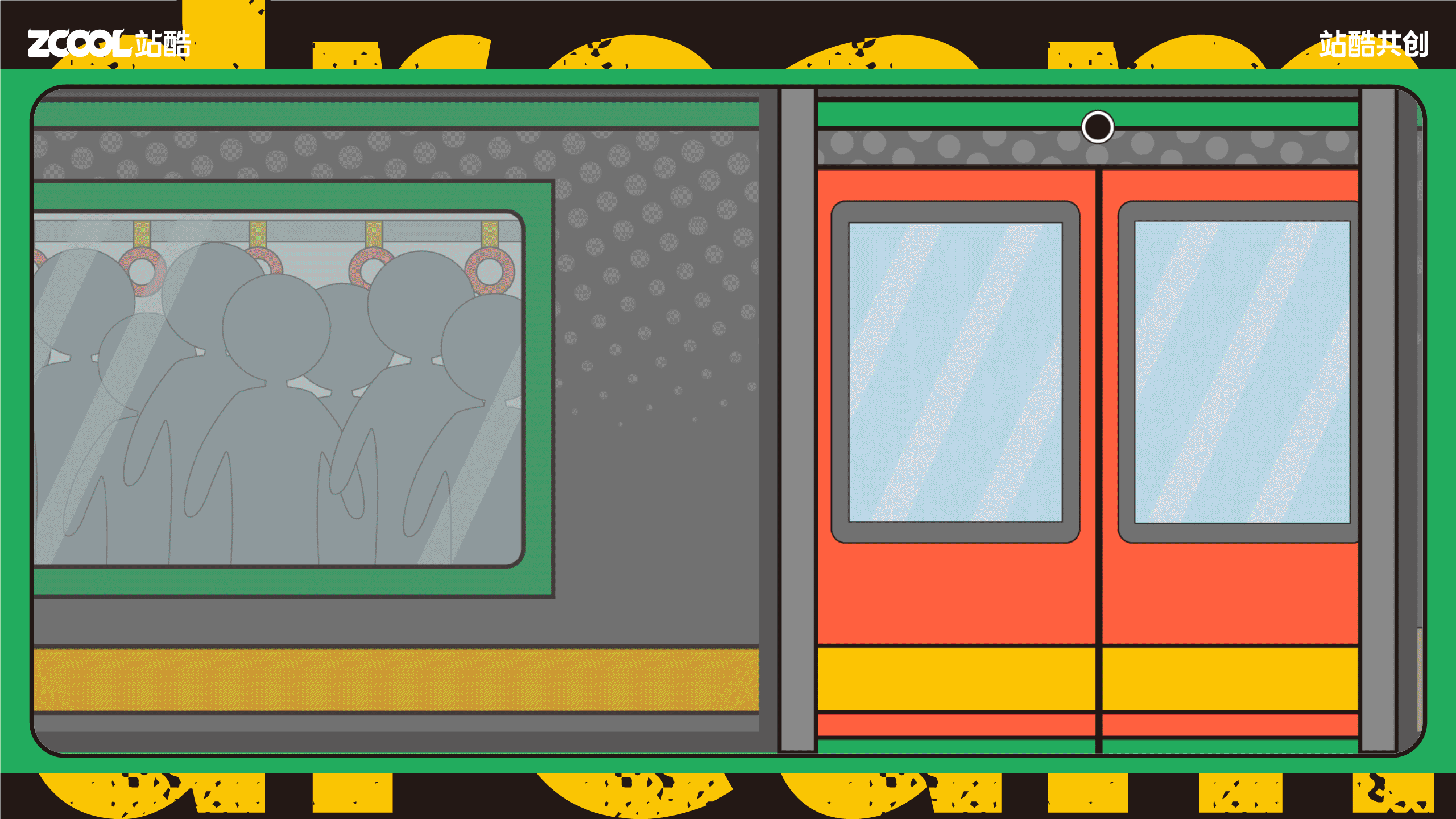 拥挤的通勤路上——只想要摊在床上浪费时光