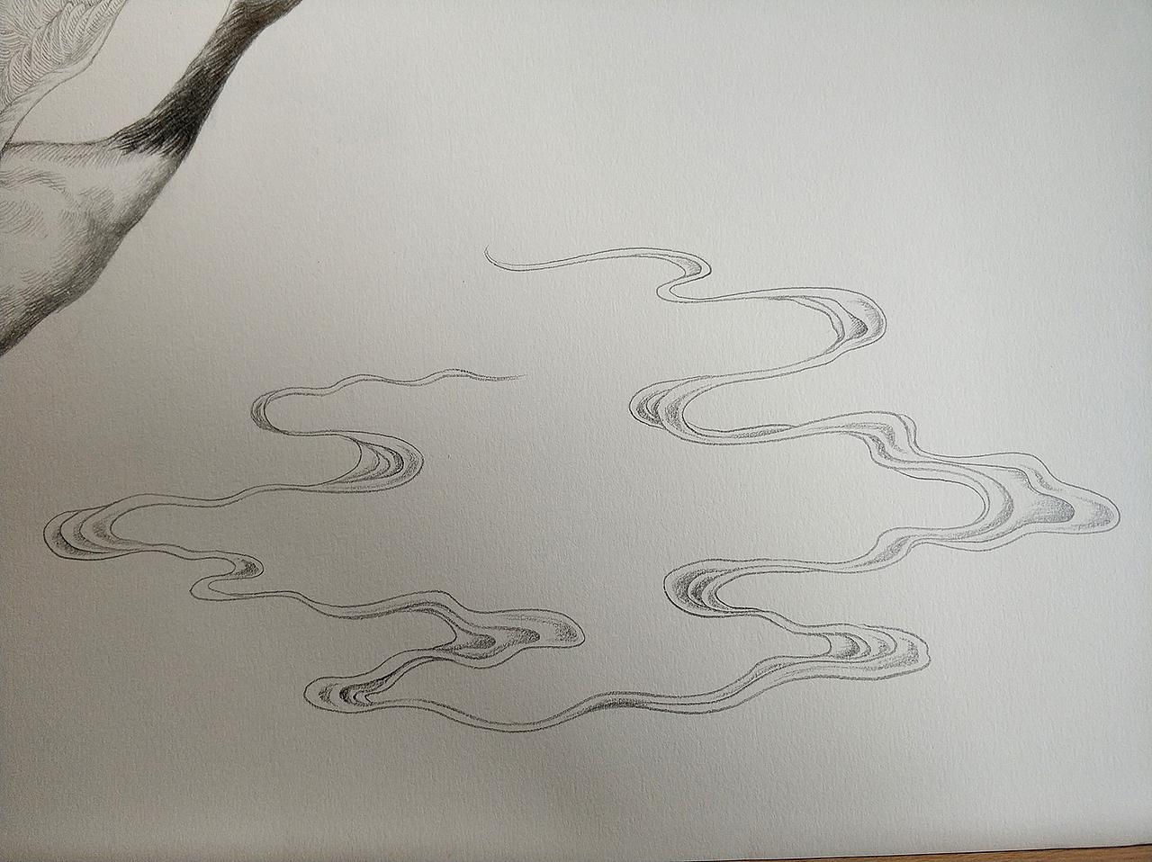 为“宫廷文化”绘制的素描过程