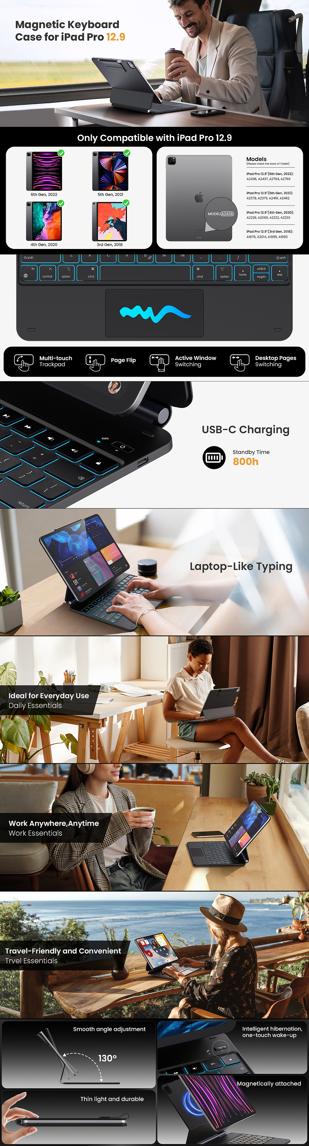 TAKB400 蓝牙 妙控键盘 渲染和套图