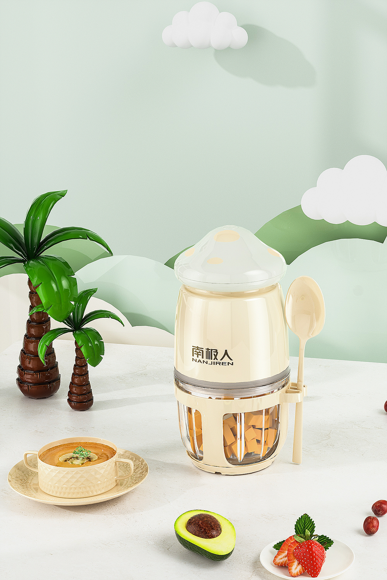 洗衣机*辅食机渲染（图ZMzMwMDQzMjEy） - 电商 - 站酷设计师飘飘12原创素材 - 站酷ZCOOL