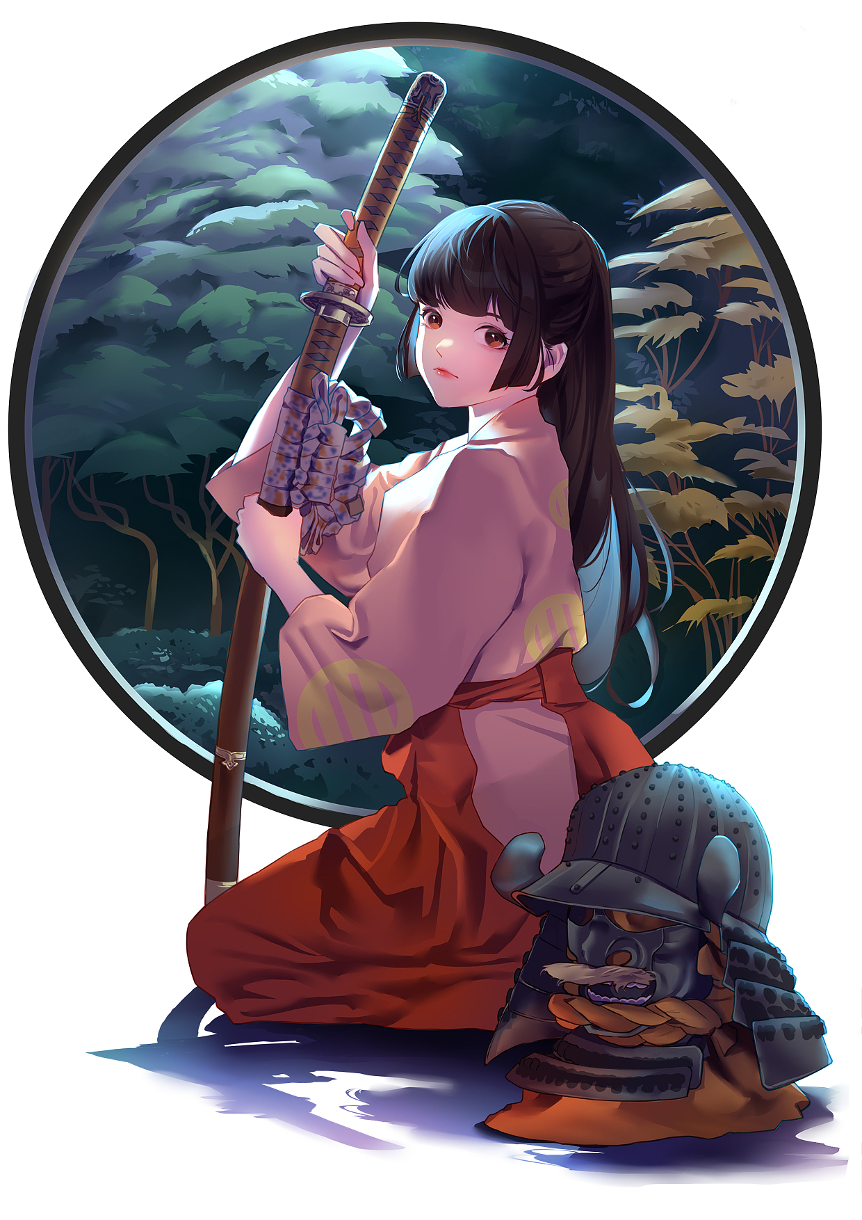 甲斐姬（图ZMzQzODI4MTY4） - 商业插画 - 站酷设计师luke09原创素材 - 站酷ZCOOL