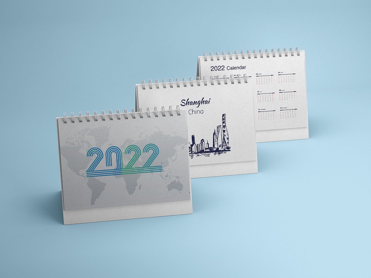 跨境支付2022年手绘台历