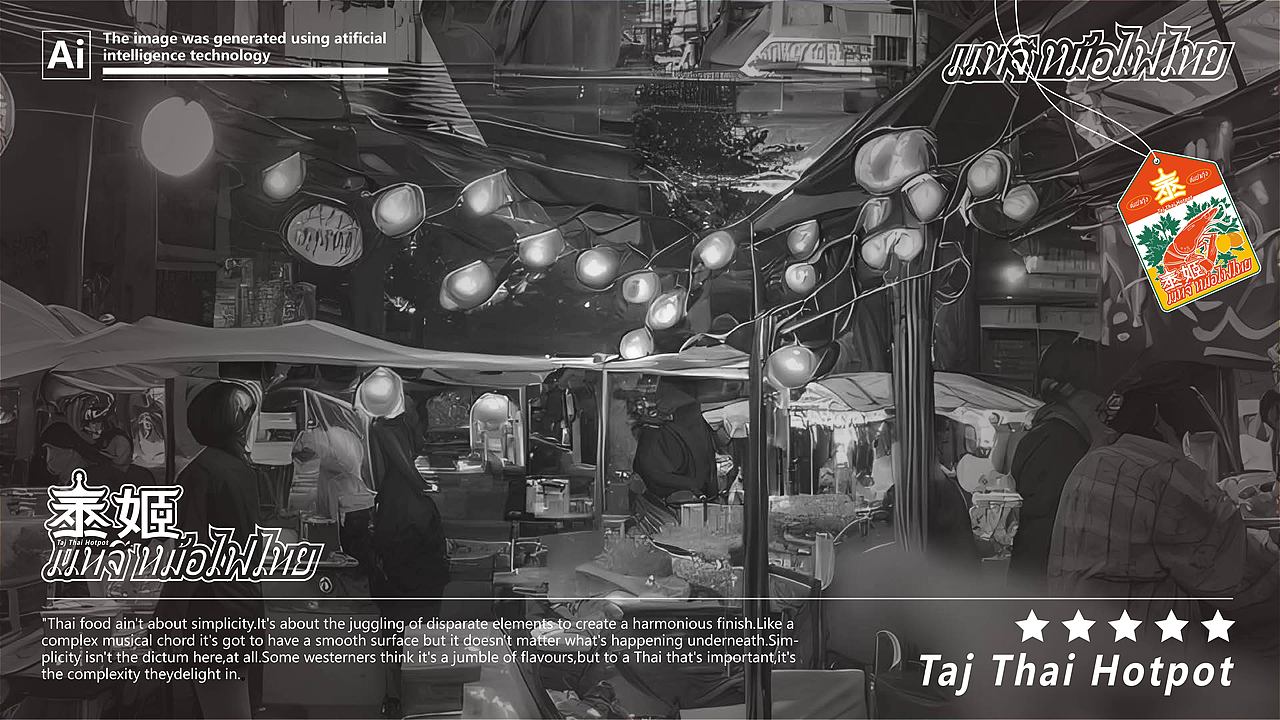 泰姬 Taj thai 泰式火锅 冬阴功 品牌视觉设计