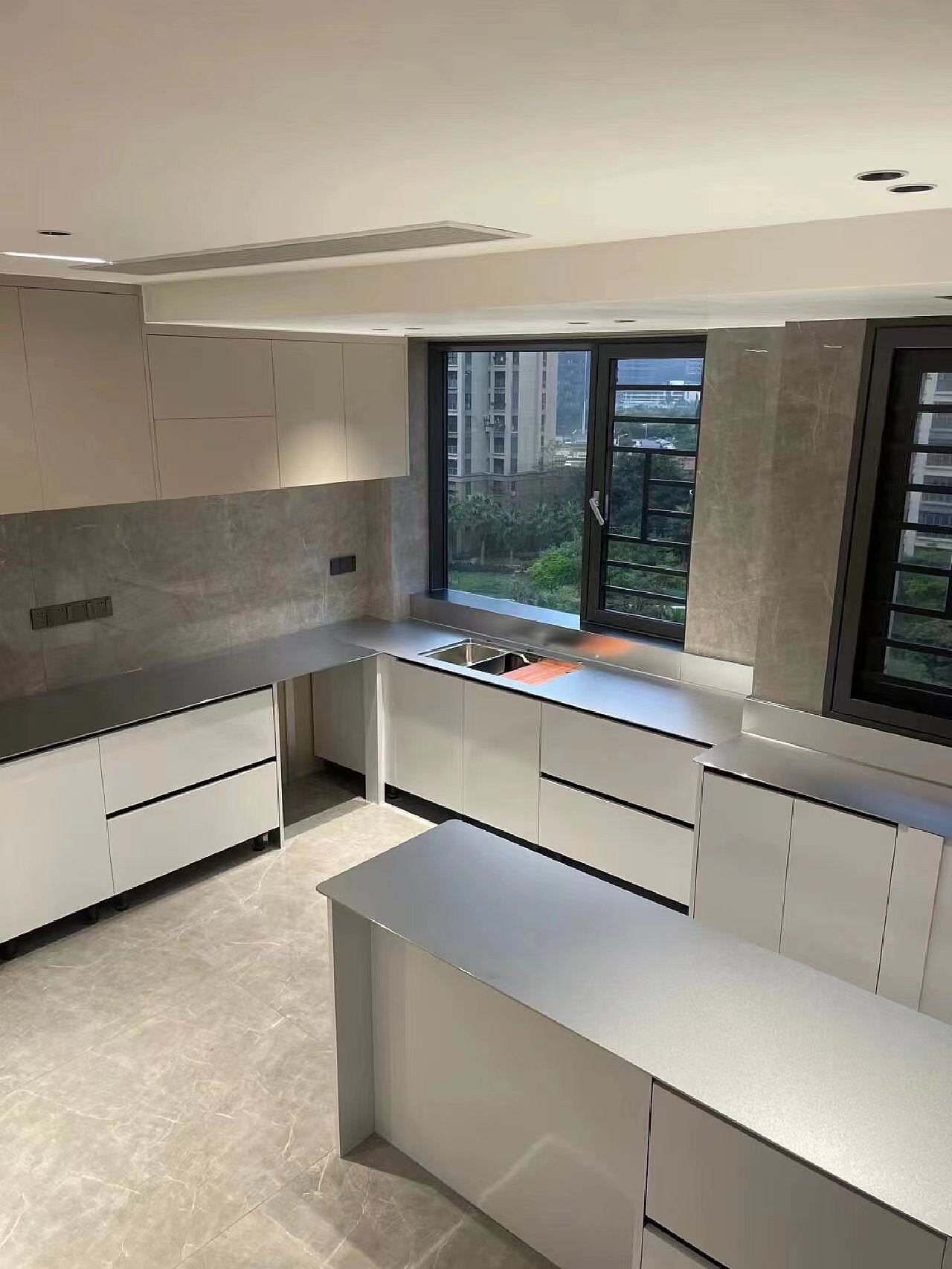 不锈钢实心台面