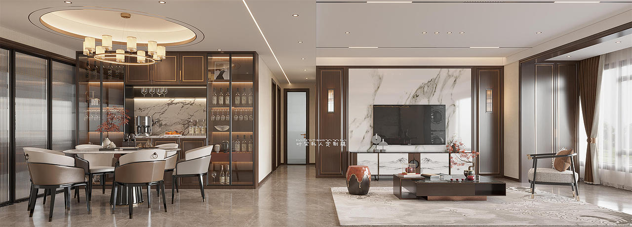 新中式设计案例丨告别孤岛式居住