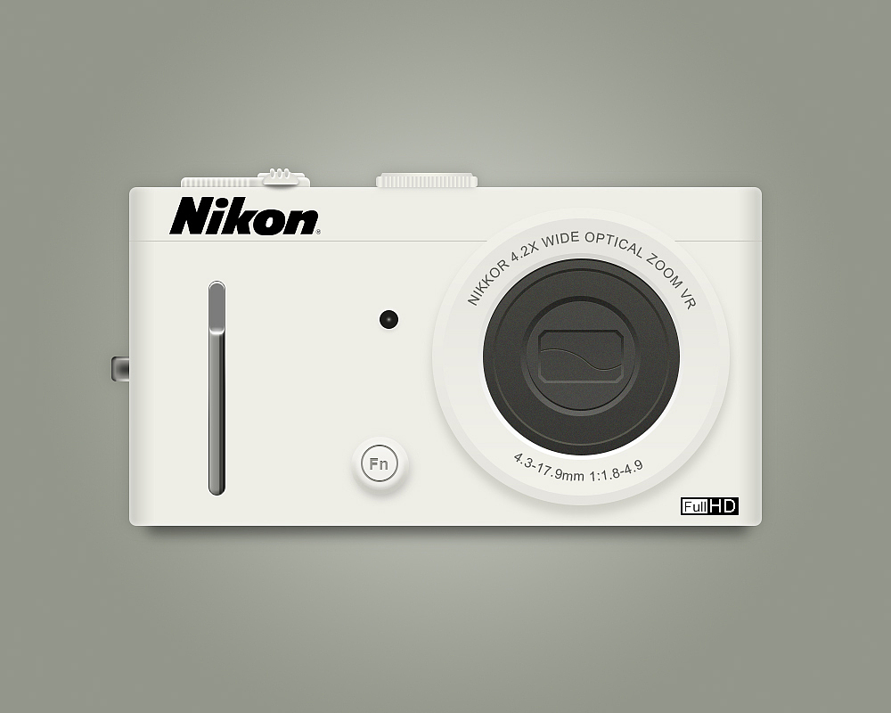 ps-尼康写实相机icon练习