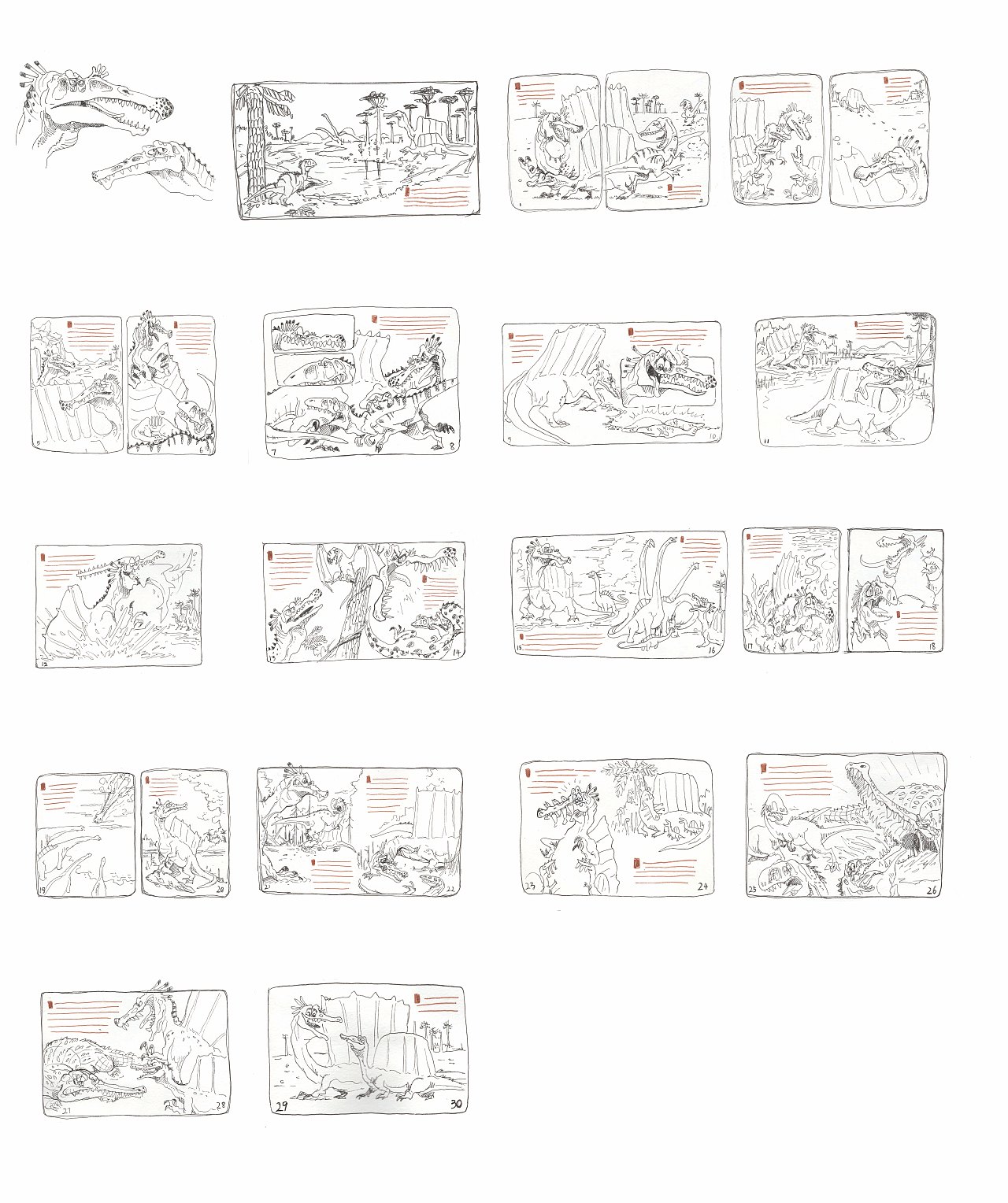 嗷~我是棘龙（图ZMzA0NjY1NTUy） - 儿童插画 - 站酷设计师威廉旺卡先生原创素材 - 站酷ZCOOL