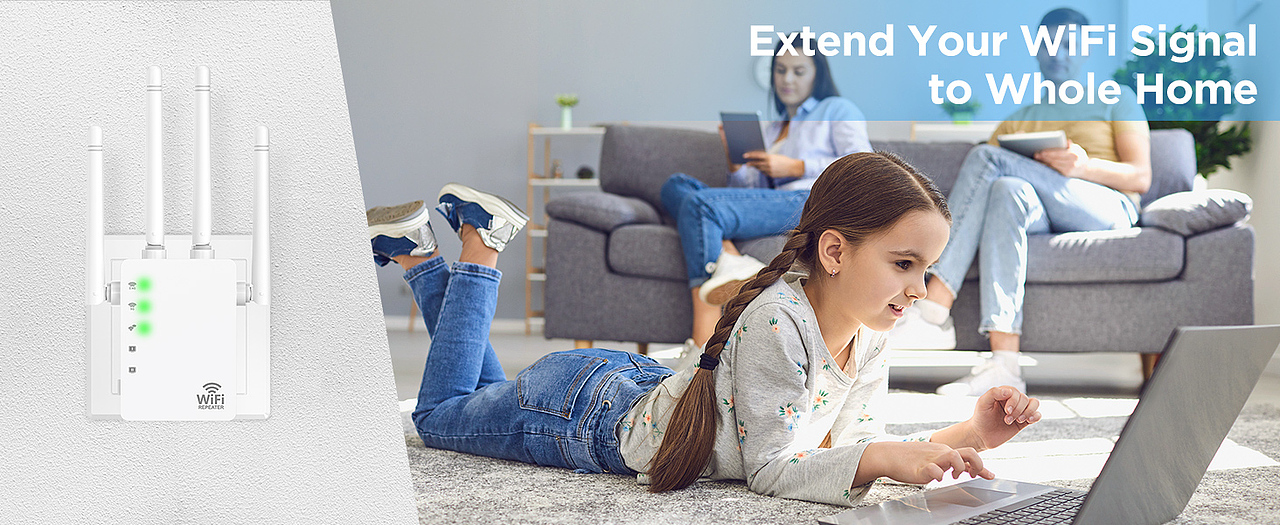 亚马逊无线路由器产品建模渲染主图A+排版设计