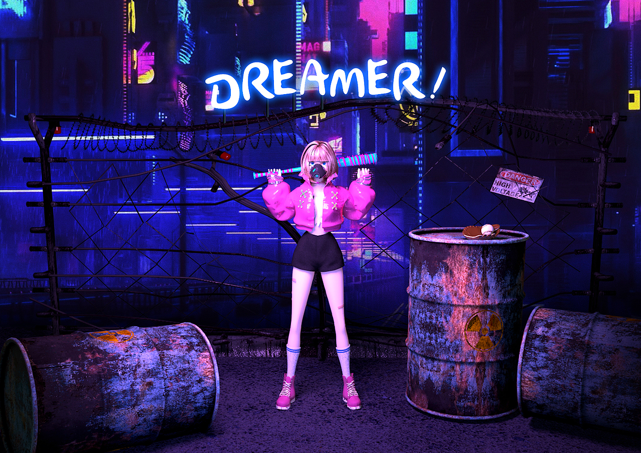 Dreamer（图ZMzM4MDQwMzc2） - 新锐潮流插画 - 站酷设计师xiaoasi原创素材 - 站酷ZCOOL