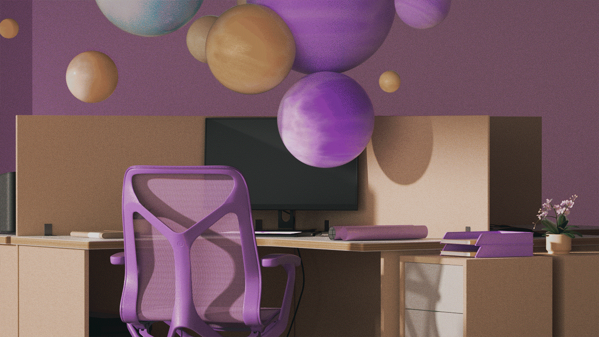 办公室的一天（C4D杨帆动态班）（图ZMzI5MzY3NTQ4） - 动画/影视 - 站酷设计师下水道练习生原创素材 - 站酷ZCOOL