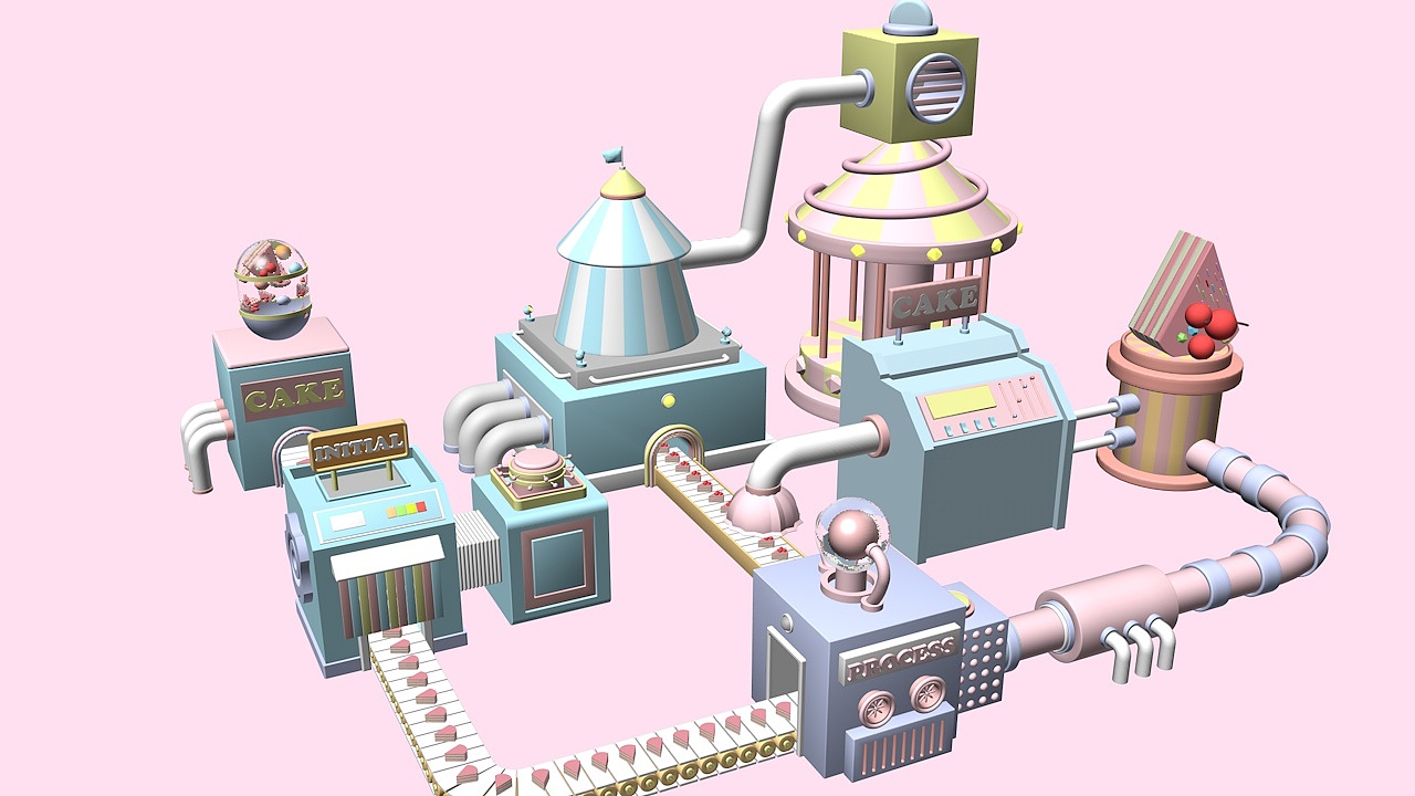 蛋糕加工厂（图ZMzI2Nzg1NzI4） - 场景 - 站酷设计师吾系桑槡原创素材 - 站酷ZCOOL