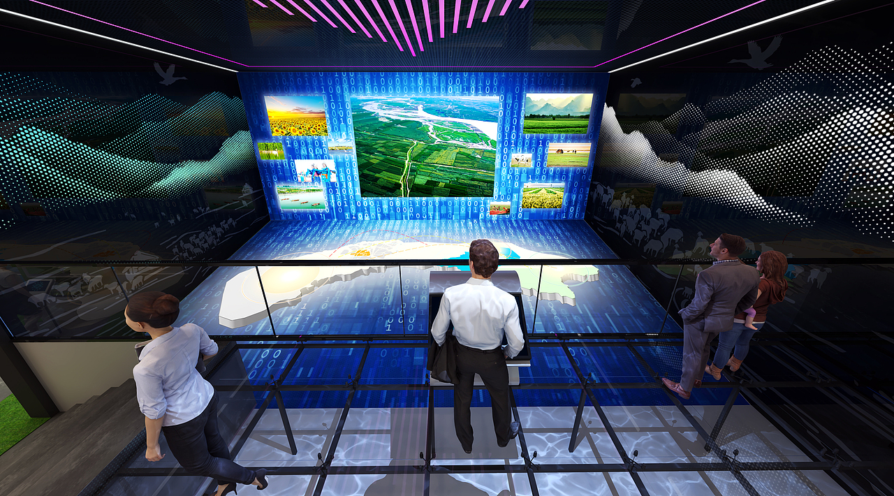 内蒙古乌梁素海监控中心展厅