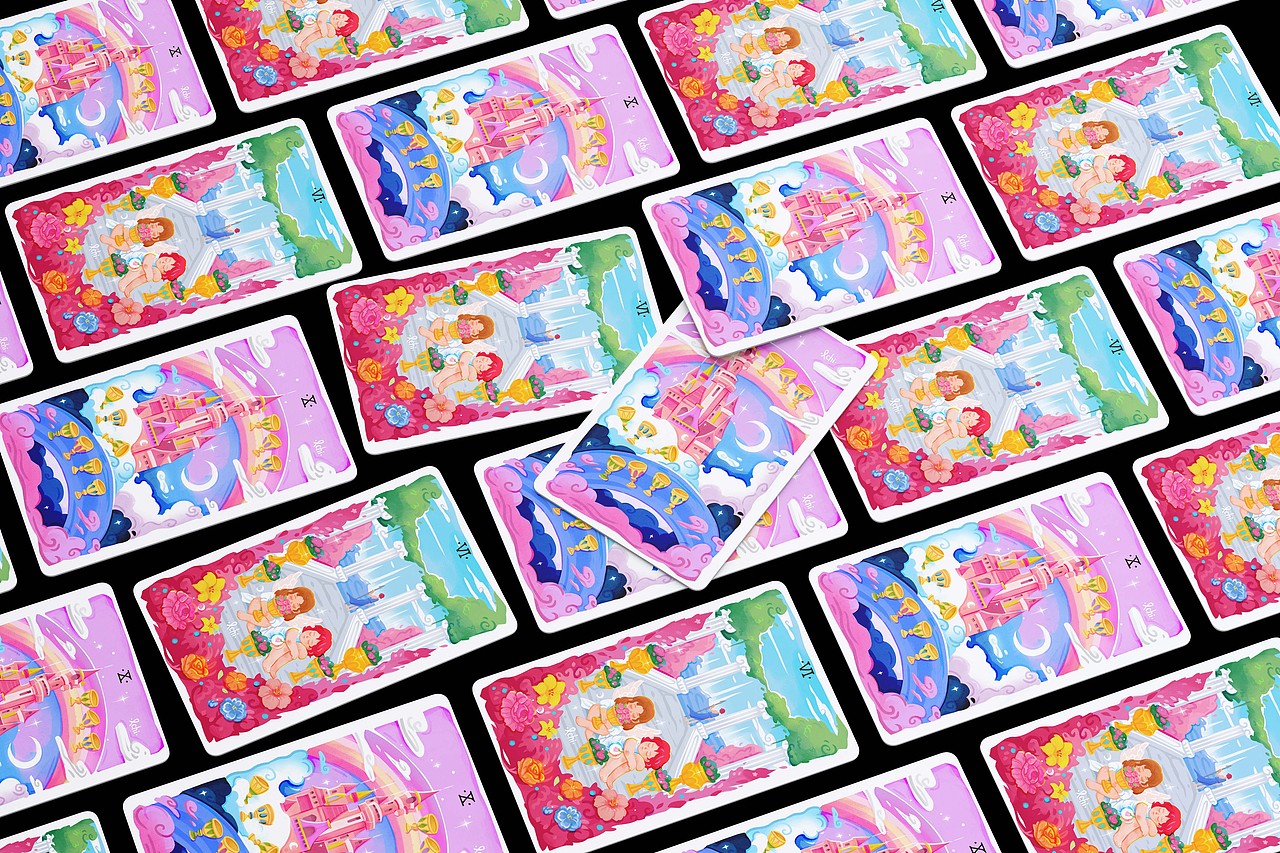 《梦游者》塔罗牌-78张原创插画设计