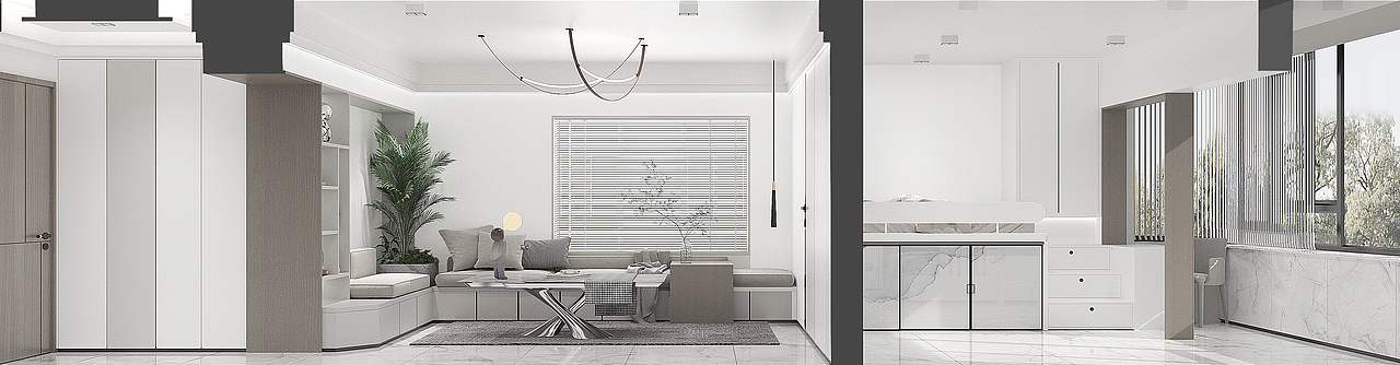 康乐大厦小户型项目分享（图ZMzQzMTA1NjAw） - 家装设计 - 站酷设计师夕凝LPSJ原创素材 - 站酷ZCOOL