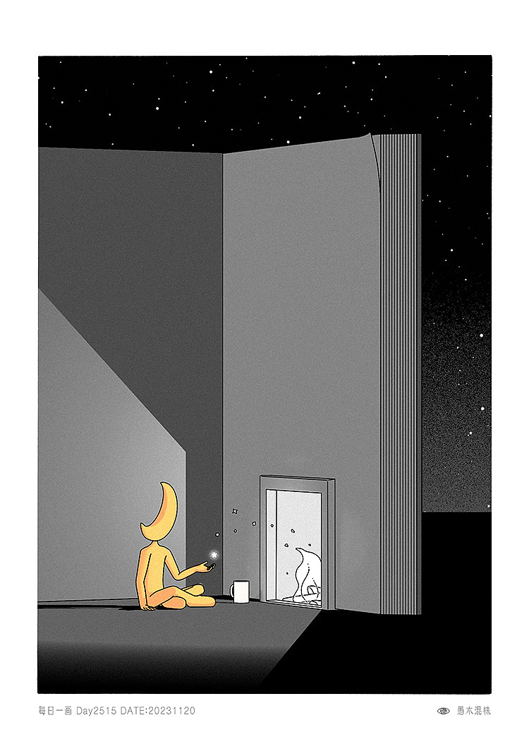 日画2496~2525 Hello darkness my old friend（图ZMzU2NDcwMjI4） - 单幅漫画 - 站酷设计师愚木混株Hello原创素材 - 站酷ZCOOL