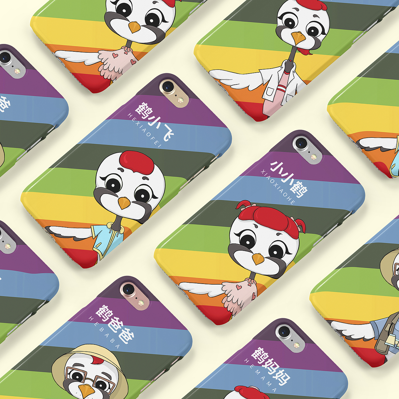 飛鶴家族IP形象設(shè)計（圖ZMzM4NDYwMjY0） - IP形象 - 站酷設(shè)計師sunny科研插畫原創(chuàng)素材 - 站酷ZCOOL