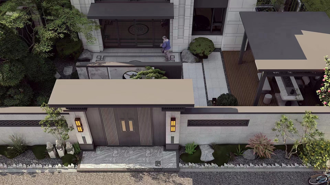 私家庭院设计 | 简约的景观空间（图ZMzU5MzcyODA0） - 景观设计 - 站酷设计师思思爱设计原创素材 - 站酷ZCOOL