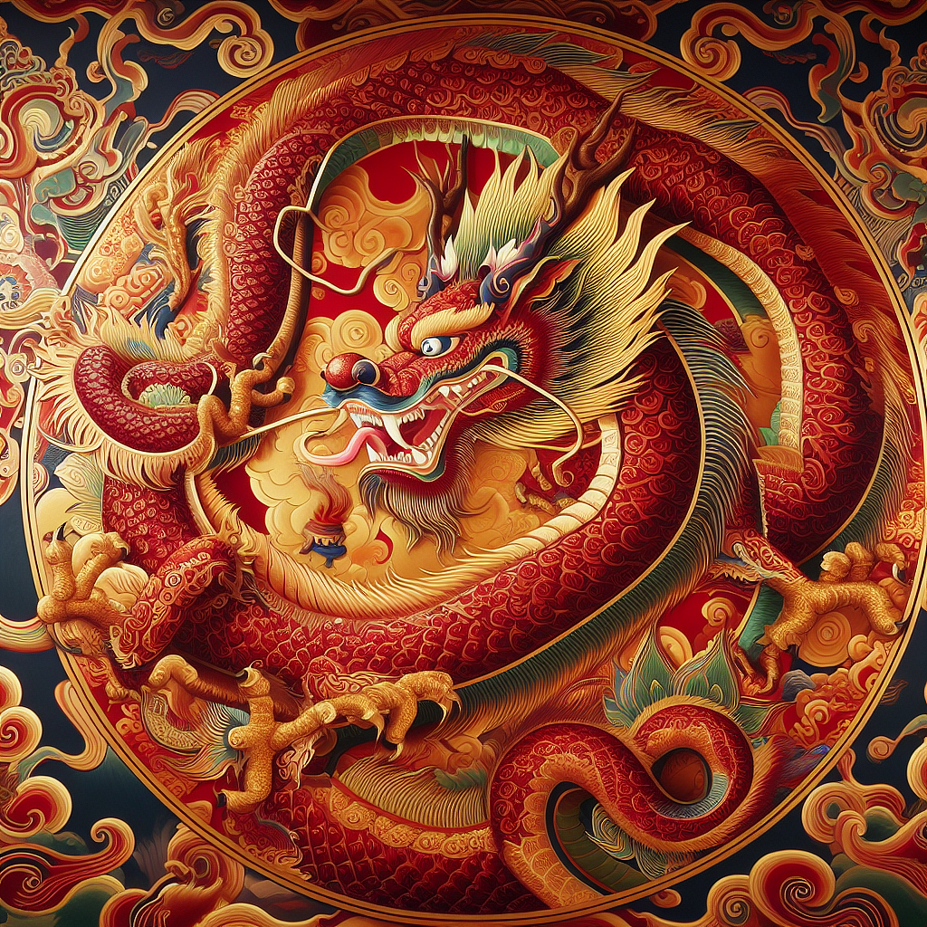 中国传统纹样-生肖-龙-AIGC（图ZMzYxNjA3Nzc2） - AI作品 - 站酷设计师AoYan原创素材 - 站酷ZCOOL