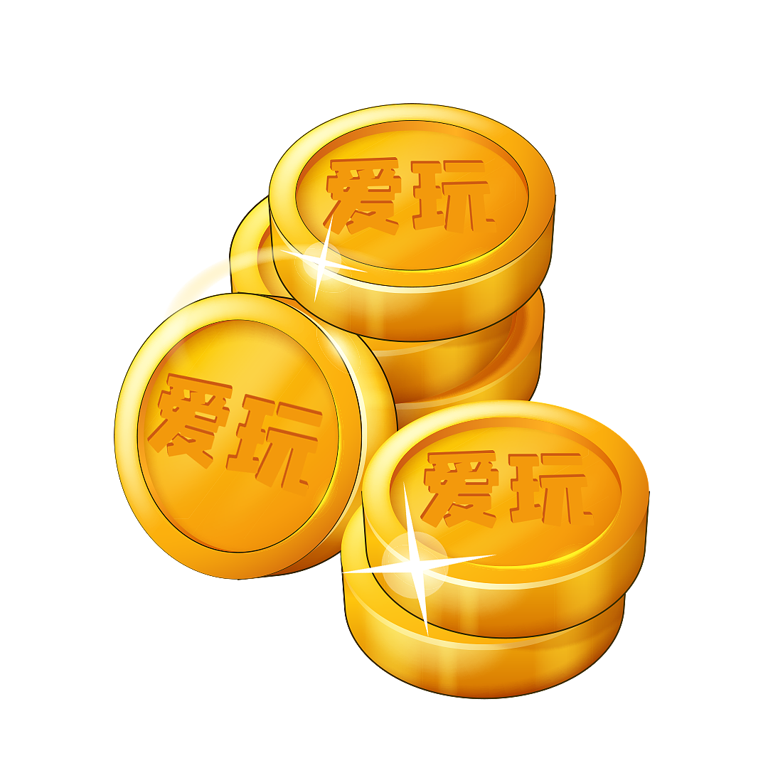 麻将游戏人物立绘钻石金币设计