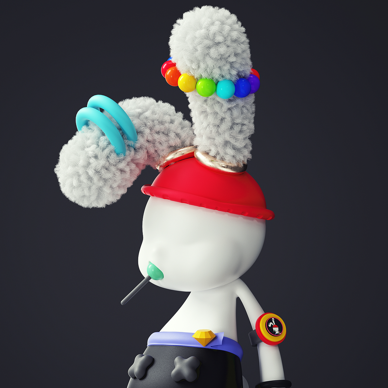 NFT——《BUNY FAN BUNY》兔迷兔3D头像(图ZMjk4OTY0MDgw) - 人物/生物 - 站酷设计师某童鞋原创素材 - 站酷ZCOOL
