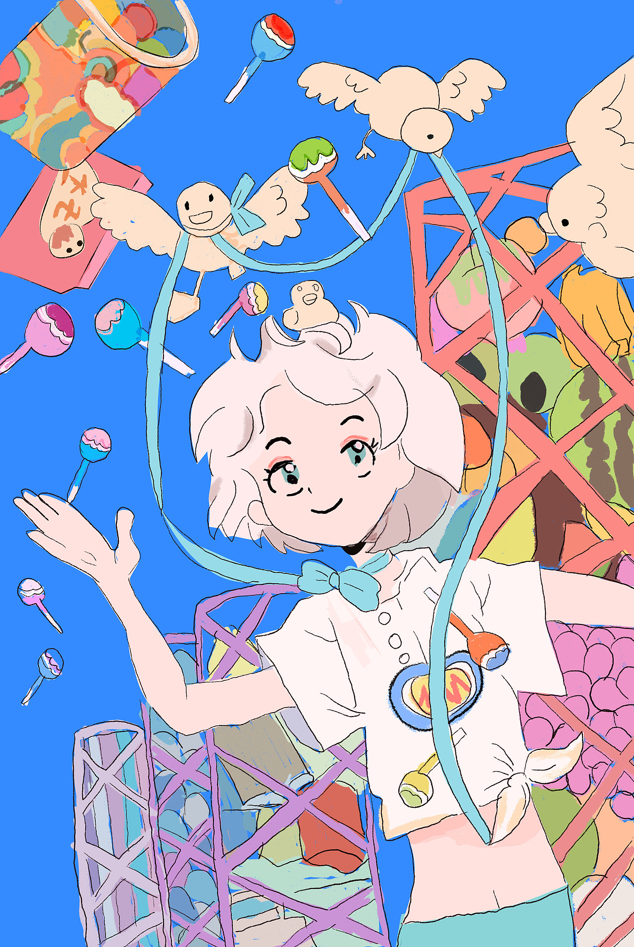 手绘练习（图ZMzU2NTgxNzY0） - 创作习作 - 站酷设计师彩虹鸟的向日葵原创素材 - 站酷ZCOOL