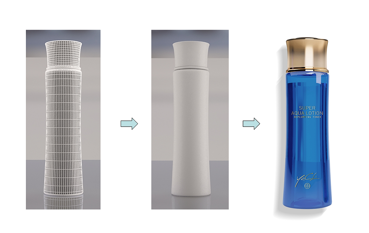 护肤品包装设计|瓶型设计建模（图ZMzEyOTIyMDc2） - 包装 - 站酷设计师美御年轻化战略原创素材 - 站酷ZCOOL