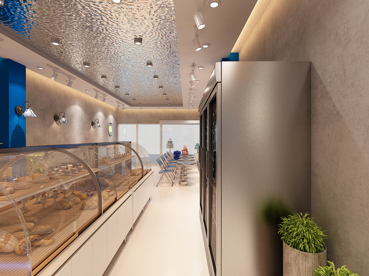 现代面包店奶茶店（图ZMjk2NDY3NTA4） - 酒店餐饮设计 - 站酷设计师星空工作室原创素材 - 站酷ZCOOL