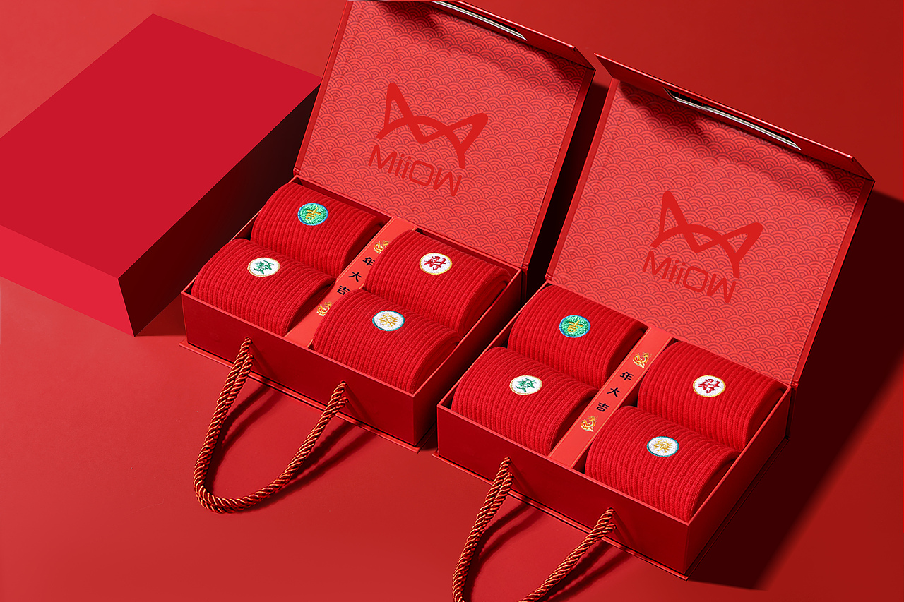 猫人鸿运红袜子静物拍摄X修图