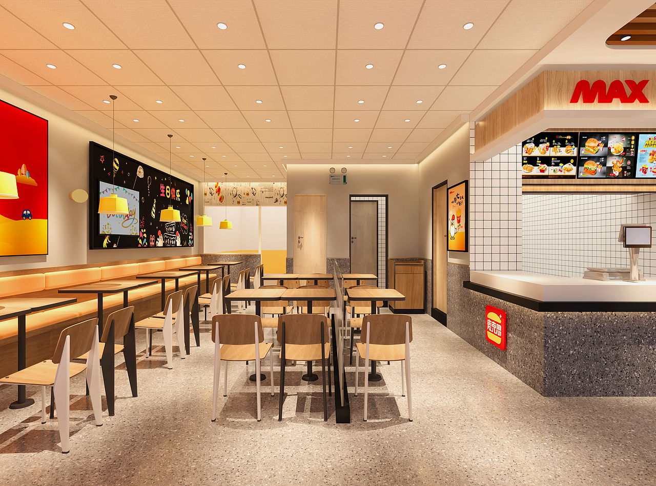 餐饮店面效果图施工图（图ZMzI3MDE5OTM2） - 酒店餐饮设计 - 站酷设计师SHU空间美学原创素材 - 站酷ZCOOL